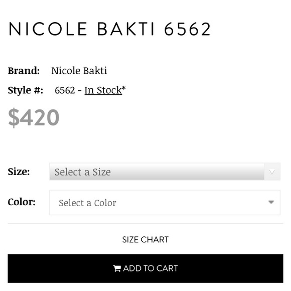 Nicole Bakti Sz Small Gold Sequin Full Length Evening Gown Dress Holiday NWT - Picture 7 of 10